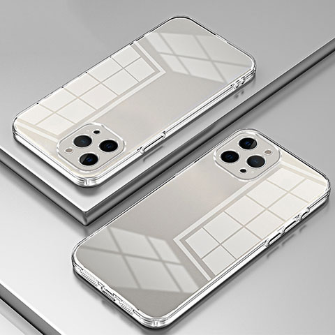Custodia Silicone Trasparente Ultra Sottile Cover Morbida SY2 per Apple iPhone 12 Pro Max Chiaro