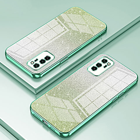 Custodia Silicone Trasparente Ultra Sottile Cover Morbida SY2 per Huawei Honor V30 5G Verde