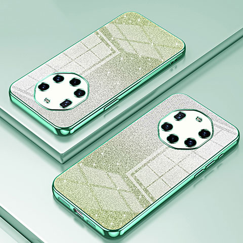 Custodia Silicone Trasparente Ultra Sottile Cover Morbida SY2 per Huawei Mate 40 RS Verde