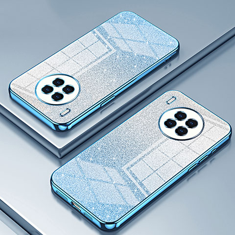 Custodia Silicone Trasparente Ultra Sottile Cover Morbida SY2 per Huawei Nova 8i Blu