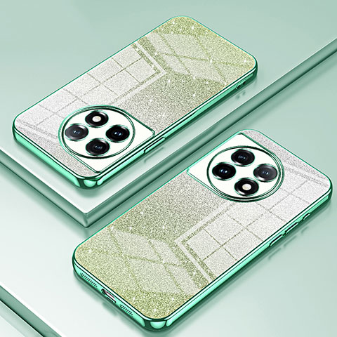 Custodia Silicone Trasparente Ultra Sottile Cover Morbida SY2 per OnePlus 11 5G Verde