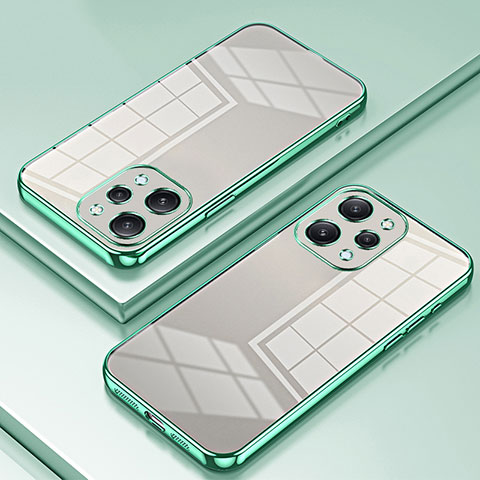 Custodia Silicone Trasparente Ultra Sottile Cover Morbida SY2 per Xiaomi Redmi 12 4G Verde