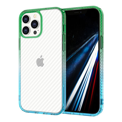 Custodia Silicone Trasparente Ultra Sottile Cover Morbida YJ1 per Apple iPhone 13 Pro Max Multicolore