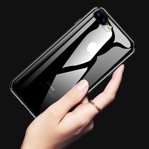 Custodia Silicone Trasparente Ultra Sottile Morbida A15 per Apple iPhone 8 Plus Chiaro