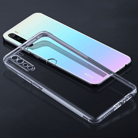 Custodia Silicone Trasparente Ultra Sottile Morbida K02 per Xiaomi Redmi Note 8 (2021) Chiaro