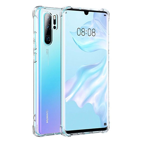 Custodia Silicone Trasparente Ultra Sottile Morbida K04 per Huawei P30 Pro Chiaro