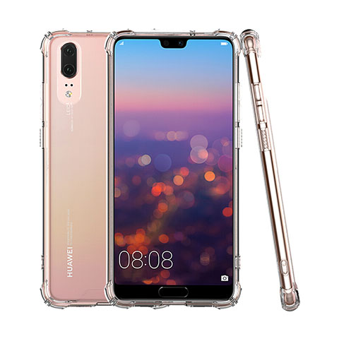 Custodia Silicone Trasparente Ultra Sottile Morbida K05 per Huawei P20 Chiaro