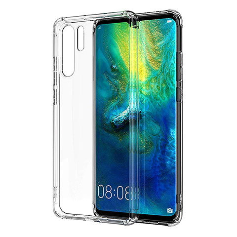 Custodia Silicone Trasparente Ultra Sottile Morbida K06 per Huawei P30 Pro Chiaro