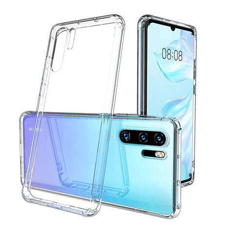 Custodia Silicone Trasparente Ultra Sottile Morbida K07 per Huawei P30 Pro Chiaro