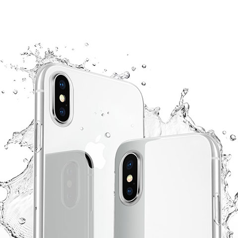 Custodia Silicone Trasparente Ultra Sottile Morbida per Apple iPhone X Chiaro