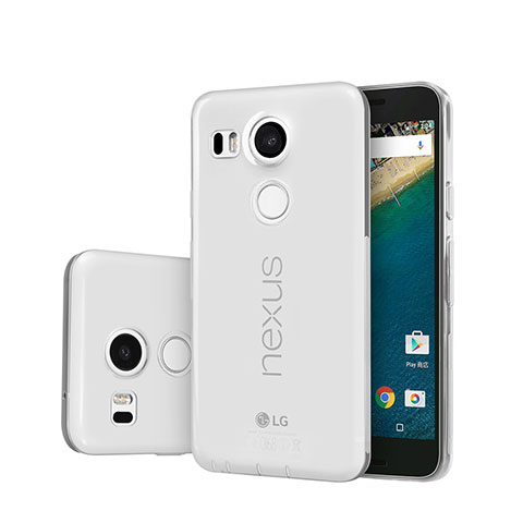 Custodia Silicone Trasparente Ultra Sottile Morbida per Google Nexus 5X Chiaro