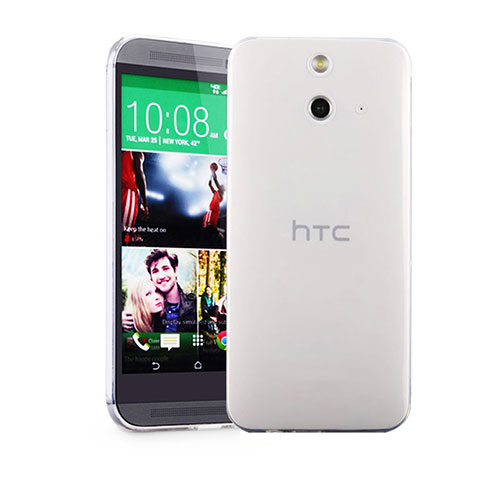 Custodia Silicone Trasparente Ultra Sottile Morbida per HTC One E8 Chiaro