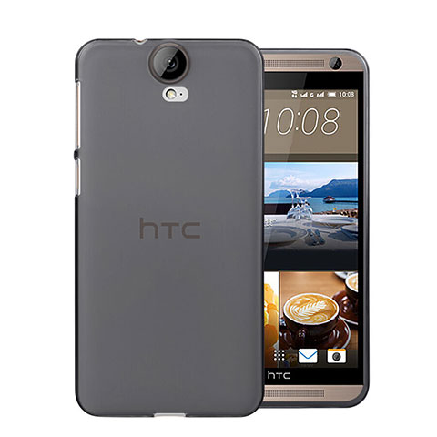Custodia Silicone Trasparente Ultra Sottile Morbida per HTC One E9 Plus Grigio