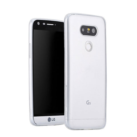 Custodia Silicone Trasparente Ultra Sottile Morbida per LG G5 Chiaro