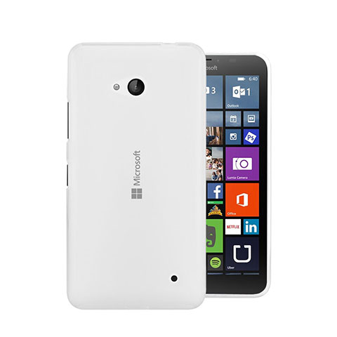 Custodia Silicone Trasparente Ultra Sottile Morbida per Microsoft Lumia 640 Chiaro