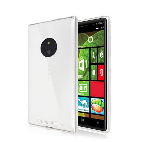 Custodia Silicone Trasparente Ultra Sottile Morbida per Nokia Lumia 830 Chiaro
