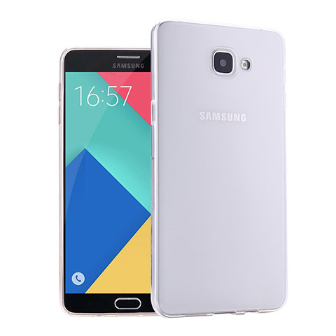 Custodia Silicone Trasparente Ultra Sottile Morbida per Samsung Galaxy A9 (2016) A9000 Bianco