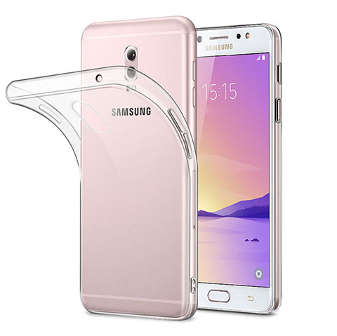 Custodia Silicone Trasparente Ultra Sottile Morbida per Samsung Galaxy C8 C710F Chiaro