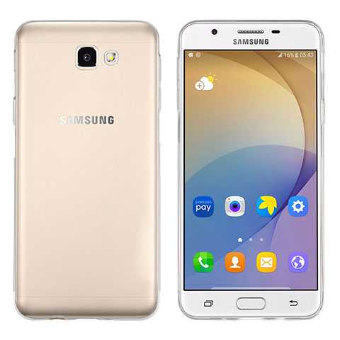 Custodia Silicone Trasparente Ultra Sottile Morbida per Samsung Galaxy J5 Prime G570F Chiaro