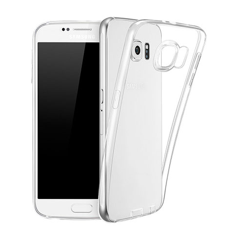 Custodia Silicone Trasparente Ultra Sottile Morbida per Samsung Galaxy S6 SM-G920 Chiaro