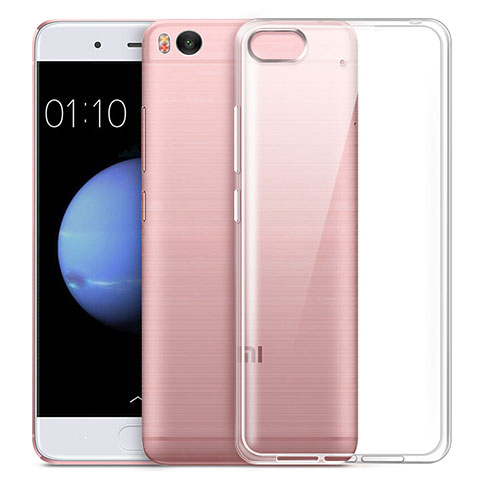 Custodia Silicone Trasparente Ultra Sottile Morbida per Xiaomi Mi 5S 4G Bianco
