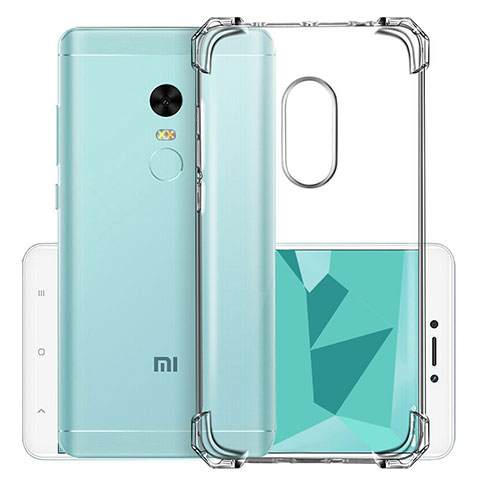 Custodia Silicone Trasparente Ultra Sottile Morbida per Xiaomi Redmi Note 4 Standard Edition Chiaro