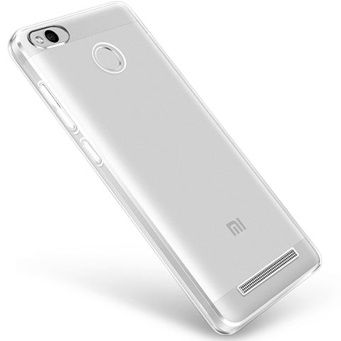 Custodia Silicone Trasparente Ultra Sottile Morbida Q01 per Xiaomi Redmi 3X Chiaro