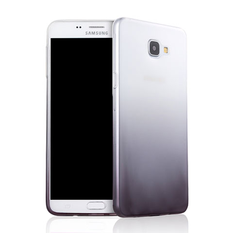 Custodia Silicone Trasparente Ultra Sottile Morbida Sfumato per Samsung Galaxy A9 (2016) A9000 Grigio
