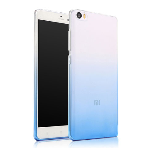 Custodia Silicone Trasparente Ultra Sottile Morbida Sfumato per Xiaomi Mi Note Blu
