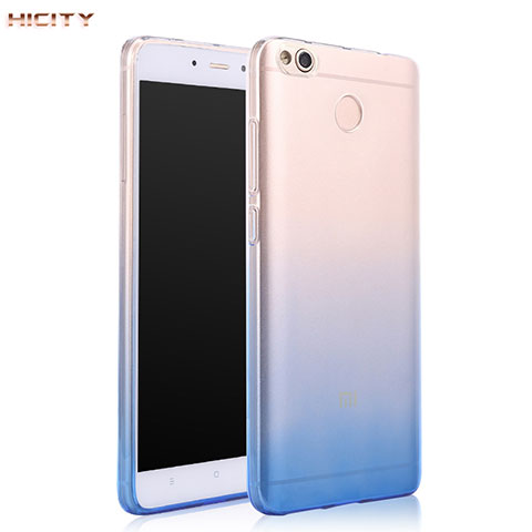 Custodia Silicone Trasparente Ultra Sottile Morbida Sfumato per Xiaomi Redmi 4X Blu