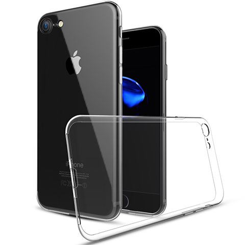 Custodia Silicone Trasparente Ultra Sottile Morbida T01 per Apple iPhone SE3 2022 Chiaro