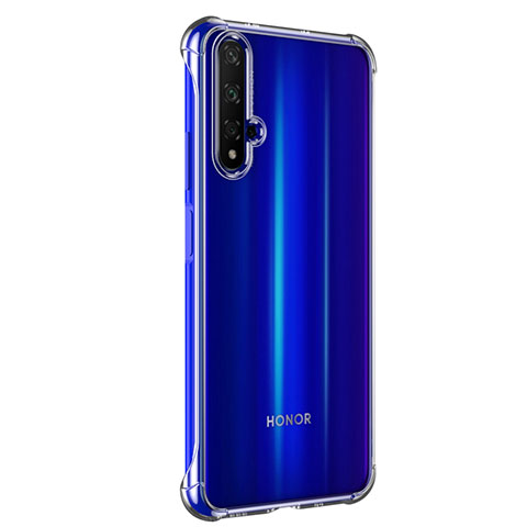 Custodia Silicone Trasparente Ultra Sottile Morbida T02 per Huawei Honor 20 Chiaro