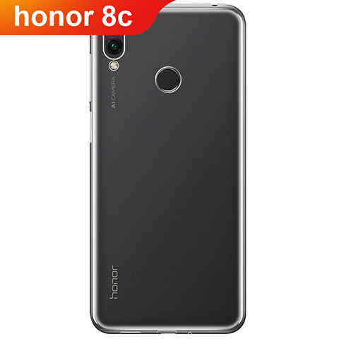 Custodia Silicone Trasparente Ultra Sottile Morbida T02 per Huawei Honor Play 8C Chiaro
