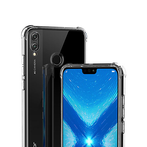 Custodia Silicone Trasparente Ultra Sottile Morbida T02 per Huawei Honor View 10 Lite Chiaro