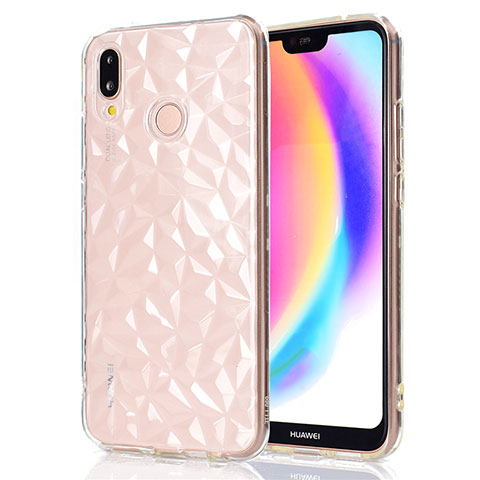 Custodia Silicone Trasparente Ultra Sottile Morbida T02 per Huawei Nova 3e Chiaro