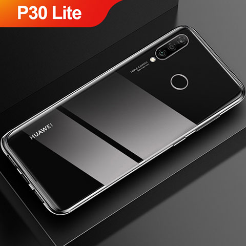 Custodia Silicone Trasparente Ultra Sottile Morbida T02 per Huawei P30 Lite Chiaro