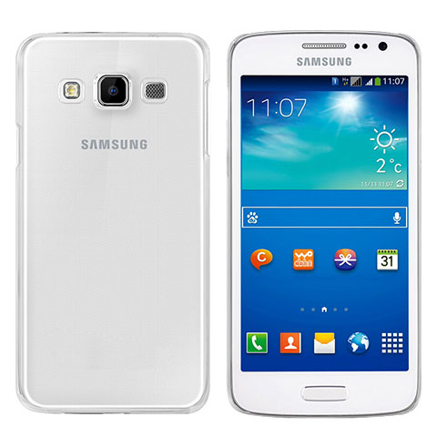 Custodia Silicone Trasparente Ultra Sottile Morbida T02 per Samsung Galaxy A3 Duos SM-A300F Chiaro