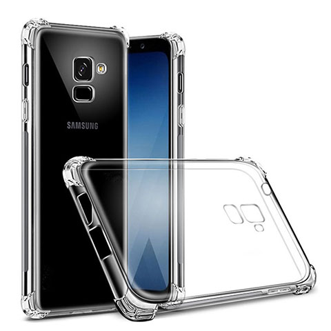 Custodia Silicone Trasparente Ultra Sottile Morbida T02 per Samsung Galaxy On6 (2018) J600F J600G Chiaro