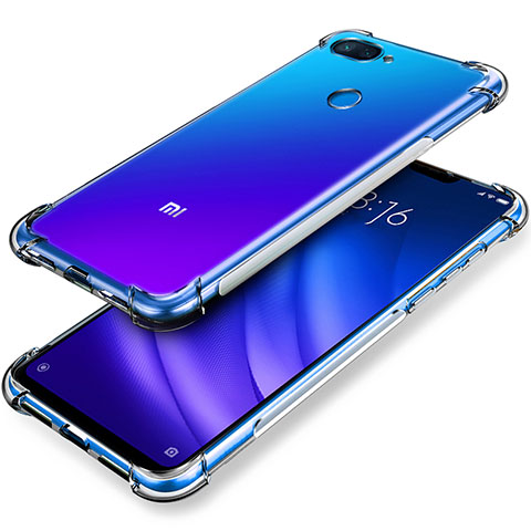 Custodia Silicone Trasparente Ultra Sottile Morbida T02 per Xiaomi Mi 8 Lite Chiaro