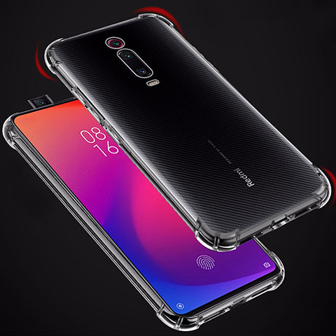 Custodia Silicone Trasparente Ultra Sottile Morbida T02 per Xiaomi Mi 9T Chiaro