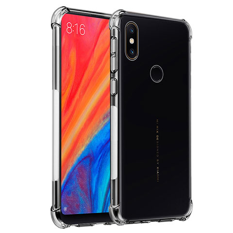 Custodia Silicone Trasparente Ultra Sottile Morbida T02 per Xiaomi Mi Mix 2S Chiaro