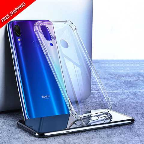 Custodia Silicone Trasparente Ultra Sottile Morbida T02 per Xiaomi Redmi Note 7 Chiaro