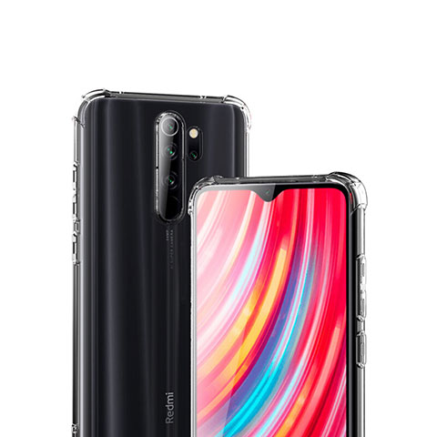 Custodia Silicone Trasparente Ultra Sottile Morbida T02 per Xiaomi Redmi Note 8 Pro Chiaro