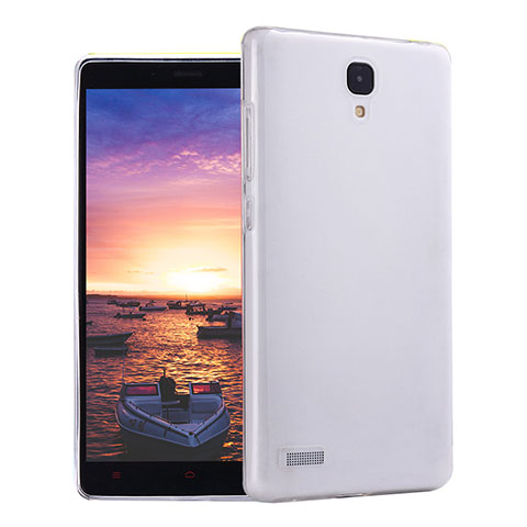 Custodia Silicone Trasparente Ultra Sottile Morbida T02 per Xiaomi Redmi Note Prime Chiaro