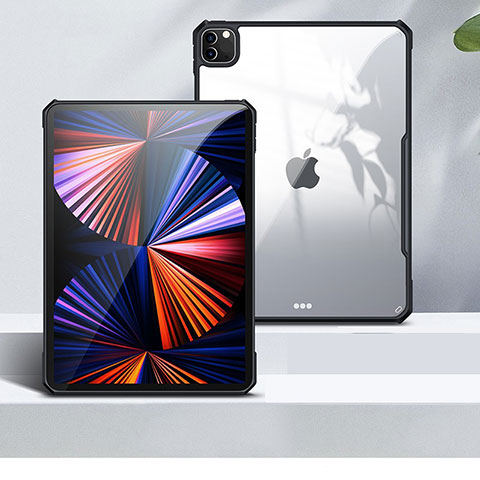 Custodia Silicone Trasparente Ultra Sottile Morbida T04 per Apple iPad Pro 11 (2020) Nero