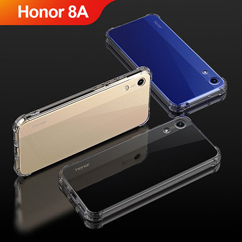 Custodia Silicone Trasparente Ultra Sottile Morbida T04 per Huawei Honor 8A Chiaro