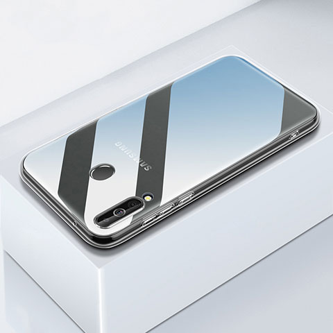 Custodia Silicone Trasparente Ultra Sottile Morbida T04 per Samsung Galaxy A40s Chiaro
