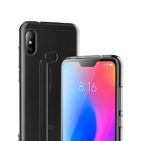 Custodia Silicone Trasparente Ultra Sottile Morbida T04 per Xiaomi Mi A2 Lite Chiaro