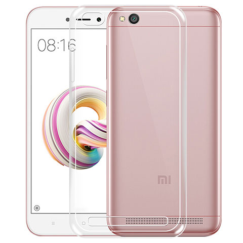 Custodia Silicone Trasparente Ultra Sottile Morbida T04 per Xiaomi Redmi 5A Chiaro