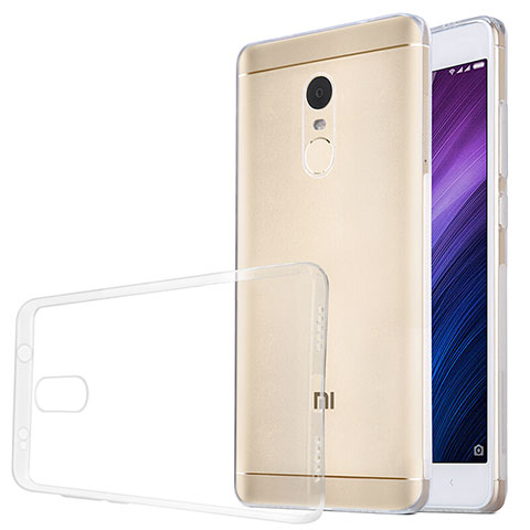 Custodia Silicone Trasparente Ultra Sottile Morbida T04 per Xiaomi Redmi Note 4 Standard Edition Chiaro